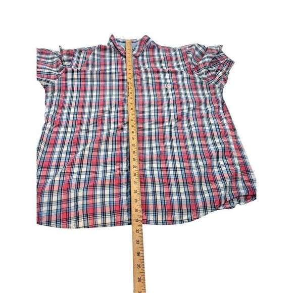 Chaps  plaid xxl  botton up short sleeve - Picture 8 of 8